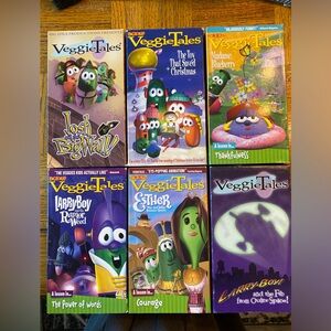 VeggieTales VHS Collection lot of 6 Bob the tomato Larry the cucumber